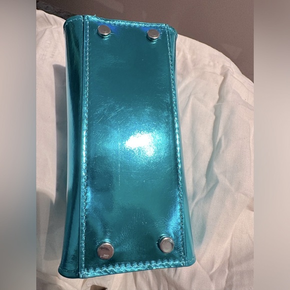 GCDS Transpallic Metallic Blue Mini Bag - Picture 10 of 14